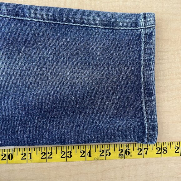 Kancan Women's Blue Cargo Denim Ankle Jeans 13/30 Flap Pockets Mid Rise Stretch - Picture 10 of 12